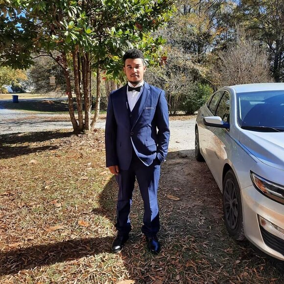 Elegant 3 Piece Slim Fit Beige Suit for Men - Perfect for Weddings & Events - Picture 6 of 8